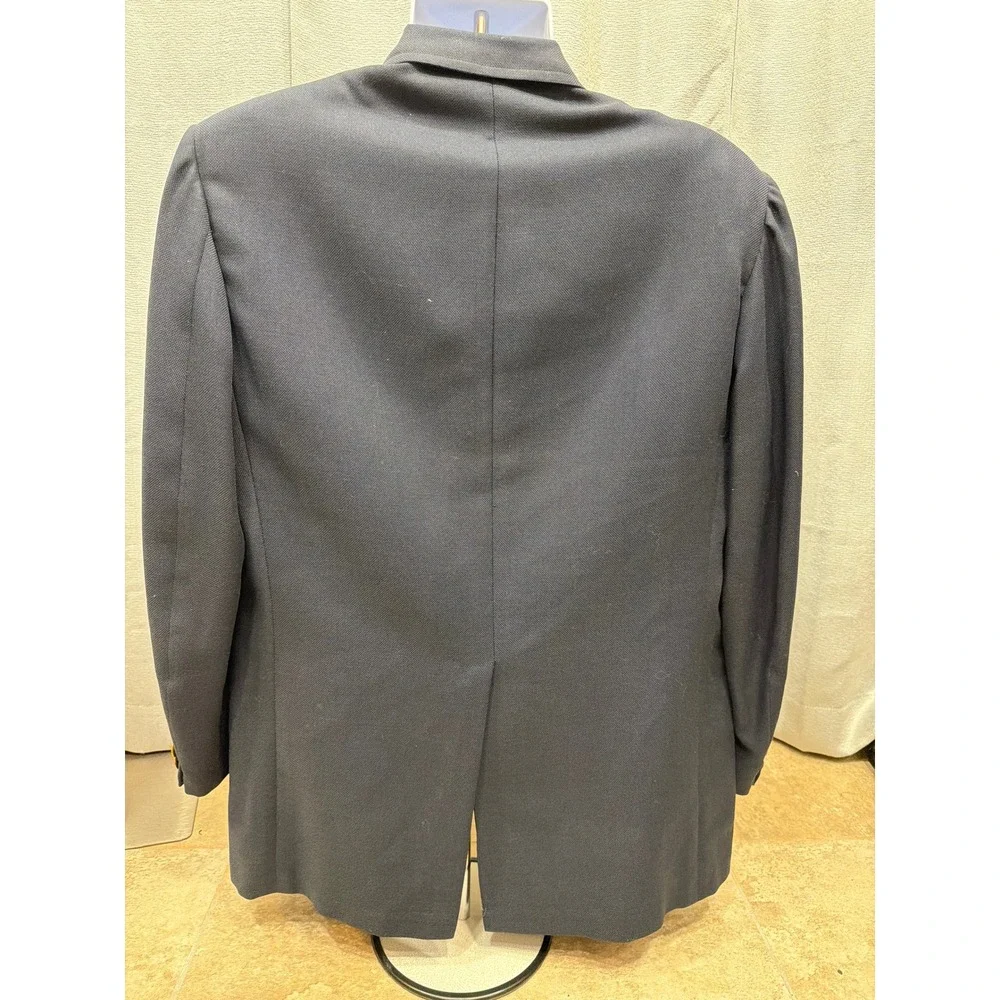 Hart Schaffner & Marx Zachry Atlanta Navy Blue Yacht Club Blazer 42S Forstmann
